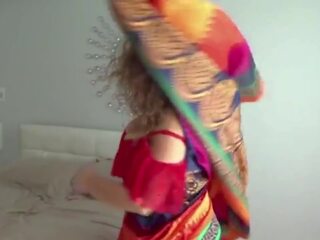 Desi Indian Red Saree Aunty Undressed Part - 1: HD x rated video 93