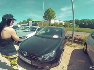 Duits jong legging tiener neuken auto seller naar krijgen.