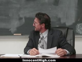 InnocentHigh - Slutty Schoolgirl Fucked By The Principal