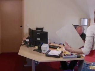 Old Young dirty movie My Sister Fucked Her Boss in the office and swallowed cum Porn shows