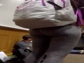 Openhartig hogeschool pawg dik bips gray legging