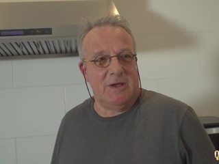 Fat Grandpa Fucks Skinny Teens Cums in Their Mouths.