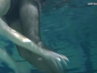Lozhkova in See Through Shorts in the Pool: Free HD Porn 35