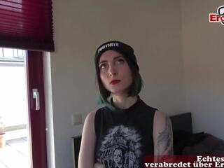 Young Punk Teen in Amateur Casting with Pervert boy