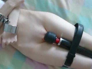 Submissive Girl has Multiple Intense Orgasms || Bound Intense Clit Torture