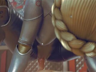 Atomic Heart - Riding Twin gets Her Pussy Filled Animation with Sound